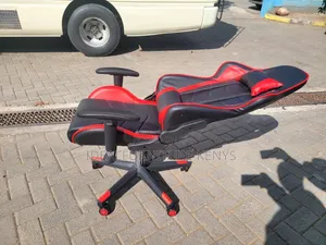 Kiti cha Mchezo cha Mtindo wa Mbio Nyekundu