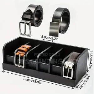 Premium Bamboo Belt Organizer (35x15x11cm)