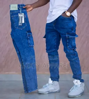 Men's Premium Cargo Jeans by Clavis Fashion Hub