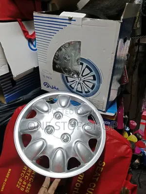 13-inch Wheel Caps with Oval Teardrop Spoke Pattern