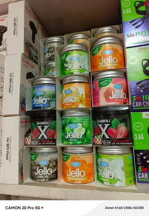 Vifaa vya Kuweka Harufu ya Jello Gel kwa Gari (2pcs)