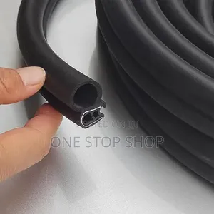U Shaped Door Sliding Rubber Seal Strip na Metal Clip