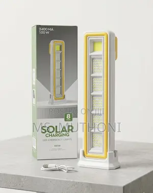 Mwanga wa Dharura wa Solar wa High-Bright 100W