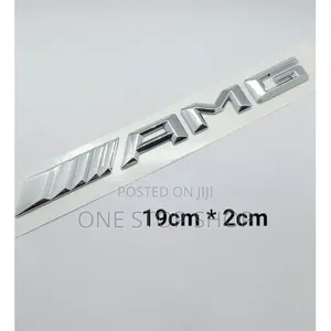 Nembo ya AMG Nyeusi au Chrome ya 3D kwa Bagazini ya Mercedes
