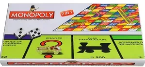 Monopoly 2-in-1 Snakes and Ladders Board Game