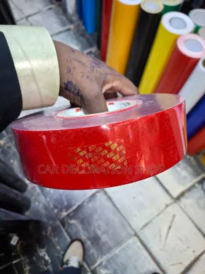 High Visibility Reflective Safety Tape (Yellow/Red) - 50m