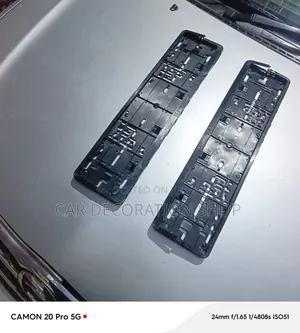 Kishikilia Namba ya Usajili Nyeusi ya Plastiki