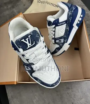 Louis Vuitton LV Trainer Monogram Denim Sneakers