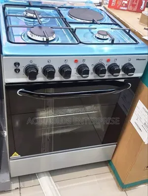 Hisense 60x60cm Jiko la Kusimama la Gesi na Oven ya Umeme