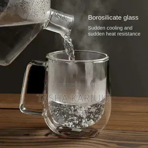 Kikombe cha Borosilicate chenye Kuta Mbili 350ml