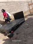 Kitanda cha Pallet Nyeusi chenye Droo za Hifadhi (4x6) - 4