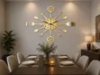 DIY Acrylic Kitchen Tool Wall Clock - Gold - 2
