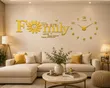 Numeral Acrylic DIY Wall Clock - Gold - 1