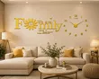 Numeral Acrylic DIY Wall Clock - Gold - 2