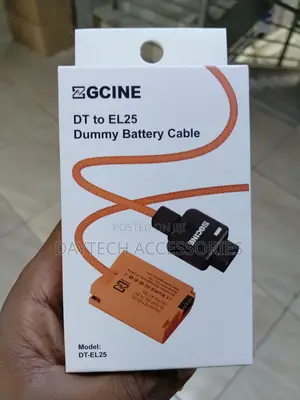 ZGCINE DT-D-Tap kwa LP-E25 Dummy Battery Cable