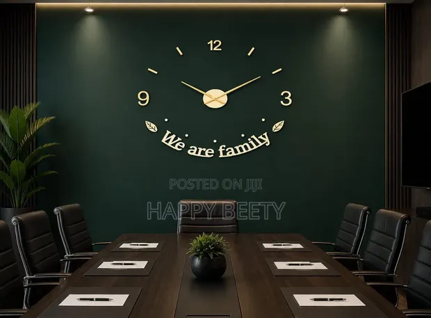 Numeral Acrylic DIY Wall Clock (55-70cm) - Gold - 1