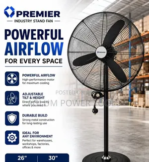 Premier 26" Stand Fan ya Viwandani