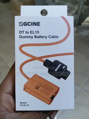 ZGCINE PD-EL15 USB-C PD hadi EN-EL15 Dummy Battery Cable kwa Nikon