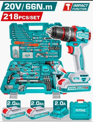 Total 20V Cordless Tool Set with 218 Pieces
