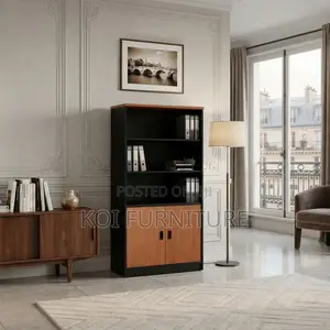 Modern Brown Home Book Shelf Cabinet