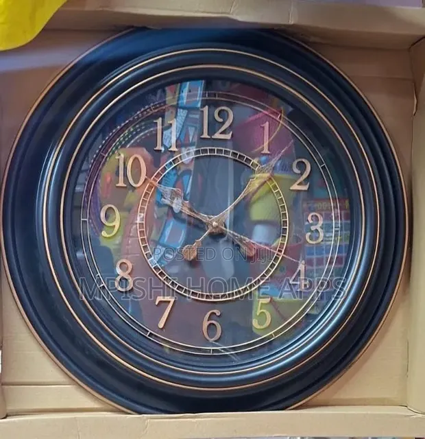 Saa Kubwa Sana ya Ukutani ya Quartz Isiyo na Kelele - Inch 18 - 1