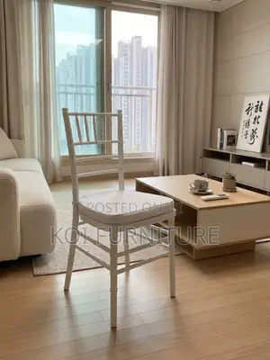 White Armless Dining Chairs for Events & Home