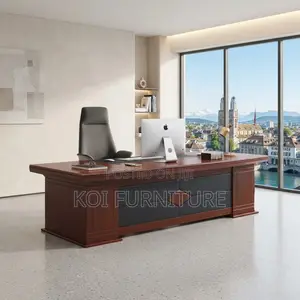 Kitoi cha Kisasa cha Ofisi cha Mbao cha Mahogany Kilichong'aa cha Executive 1600mm