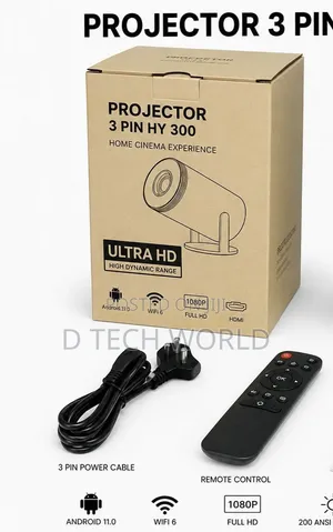 Hy300 Projector Portable Smart na Input ya 4K