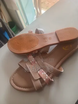 African Classics Ladies Brown Leather Sandals