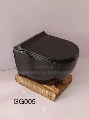 Premier Back to Wall Toilet Seat - Black
