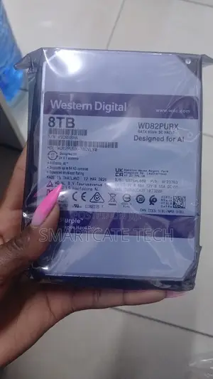 WD Purple 8TB HDD ya Surveillance kwa CCTV/DVR/NVR