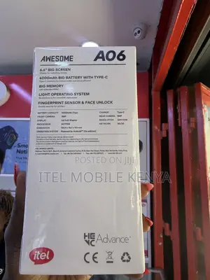 Itel A06 Mpya 32GB Nyeusi