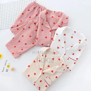 Set ya Pajama ya Vipande 2 vya Pamba