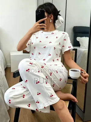Set ya Pajama ya Vipande 2 vya Pamba
