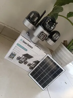 Kamera ya Usalama ya Solar ya Triple-Lens 360° PTZ