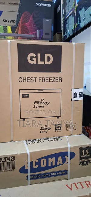 GLD 60L Chest Freezer - Energy Saving Compact Freezer