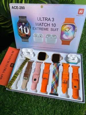 New Ace-280 Ultra 3 Couple Smartwatch Set with Airpods Pro