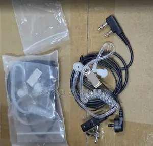 Kifaa cha Sikio cha 2-Pin FBI Air Tube chenye Mic PTT