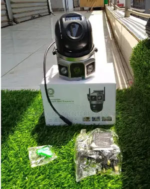 Kamera ya Usalama ya PTZ Dome ya WiFi Inayotumia AC (V380 Dual Lens)