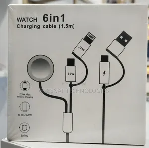 2.5W 6-in-1 Kebo ya Kuchaji ya Magnetic ya Saa 1.5M