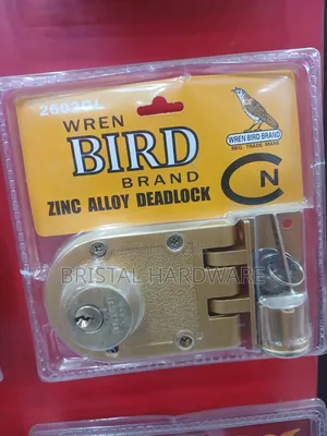 Wren Bird Zinc Alloy Deadlock (Model 2602CL) - Dhahabu