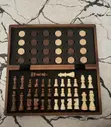 Seti ya Mbao ya Chess & Checkers 3-in-1 - 1
