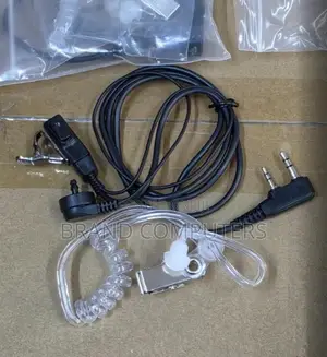 Earpiece ya Baofeng Walkie Talkie ya Pini 2 na Tiubu Safi