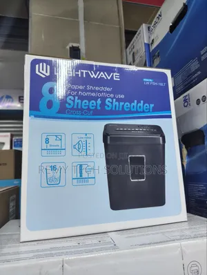 Lightwave Shredder ya Karatasi 8-Sheet Cross-Cut