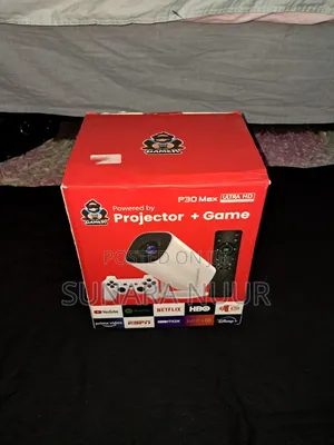 P30 Max Ultra HD Projector with Game Console