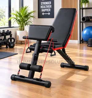 Premium Nyeusi Workout Gym Bench
