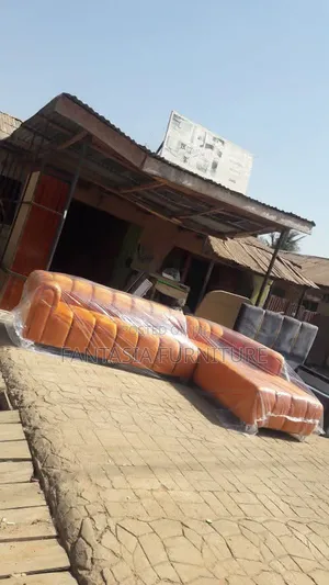Sofa ya Bubble ya L-Shape ya Kula 8, Rangi ya Brown