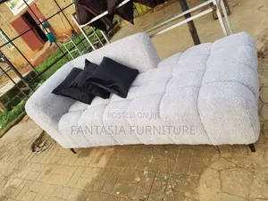 Kochi ya Seating 3 na Chaise Lounge - Grey Mwepesi