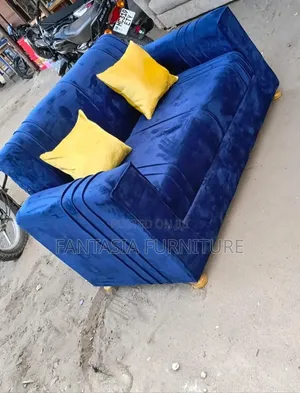 Kochi ya Seater 2 ya Bluu ya Samani
