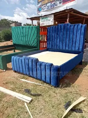 Kitanda Kipya cha Chesterfield Bluu 5x6
